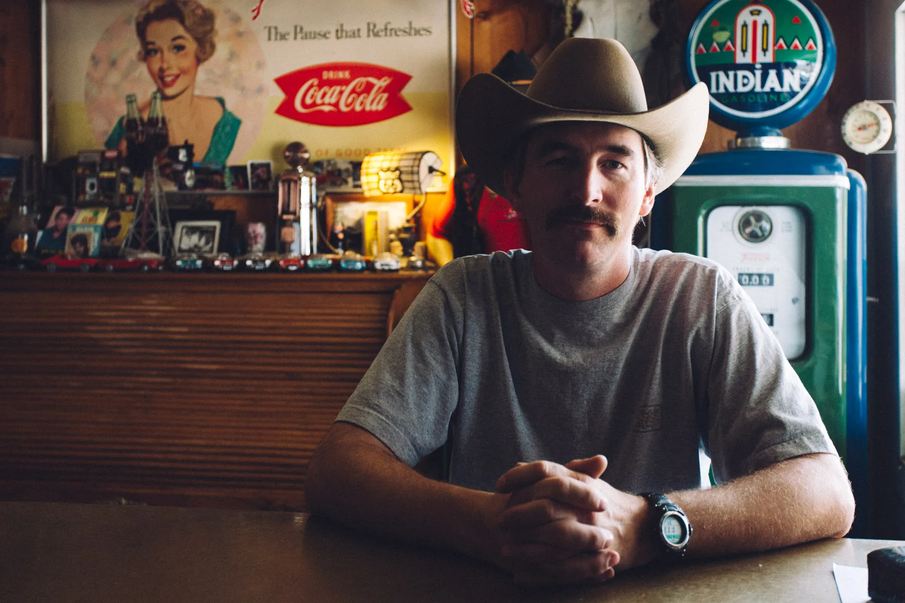 John Pritchard, owner of the Hackberry General Store