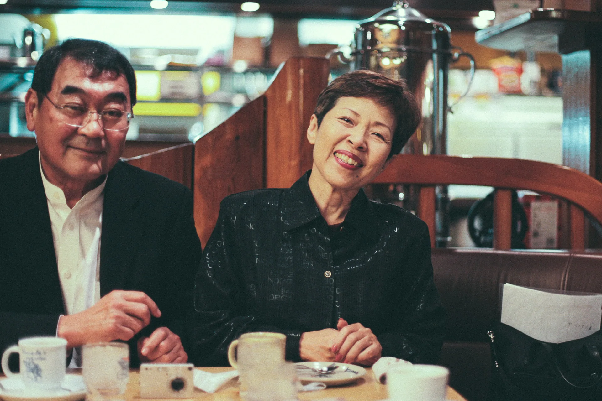 Coffee and laughter at the Komeda coffee shop