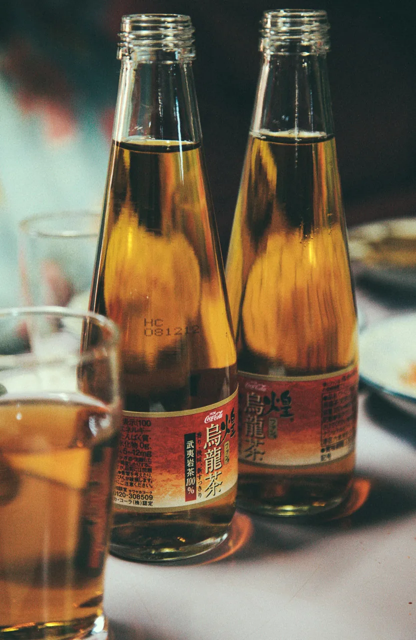 Two bottles of beer on the table