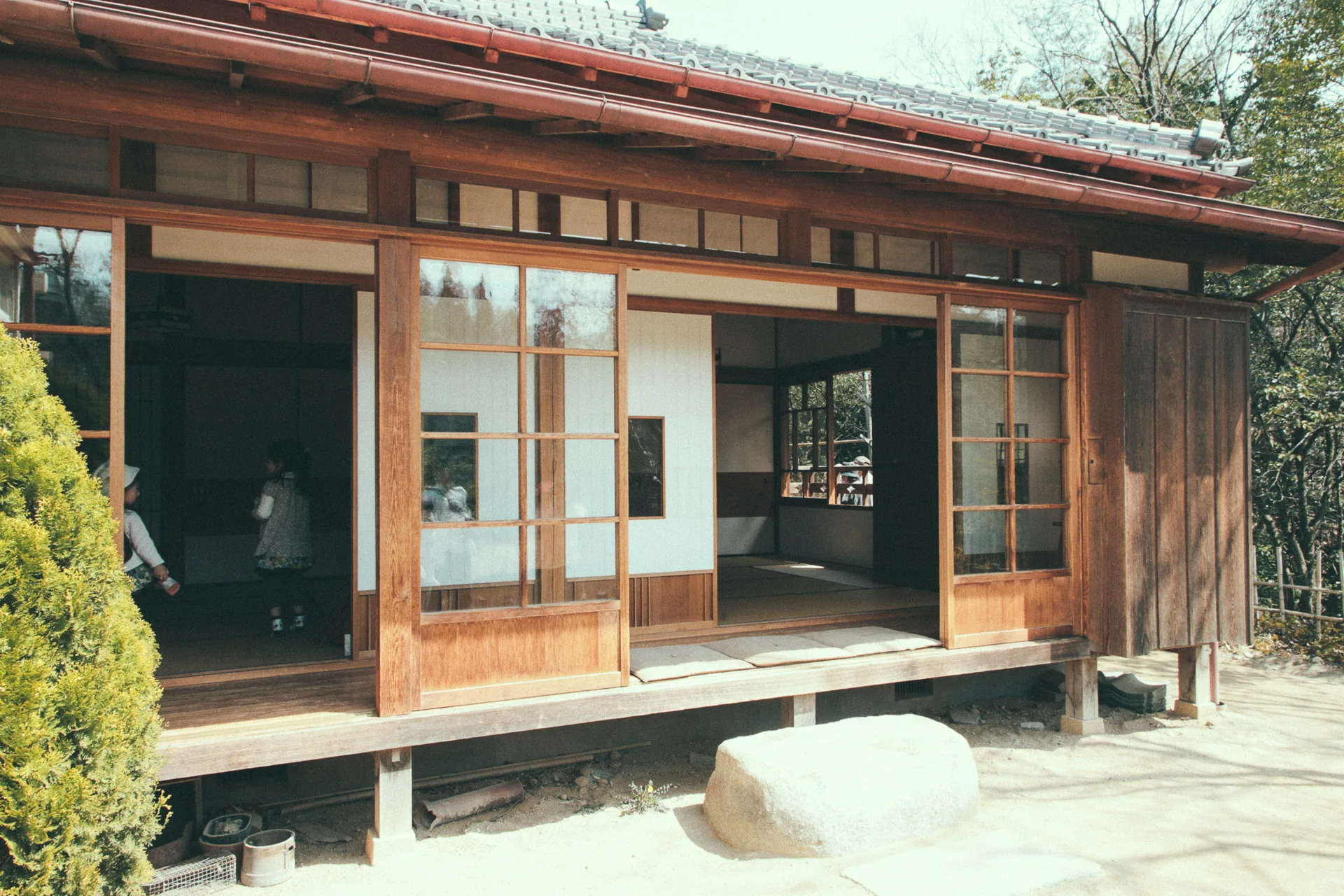The traditional wing of the house