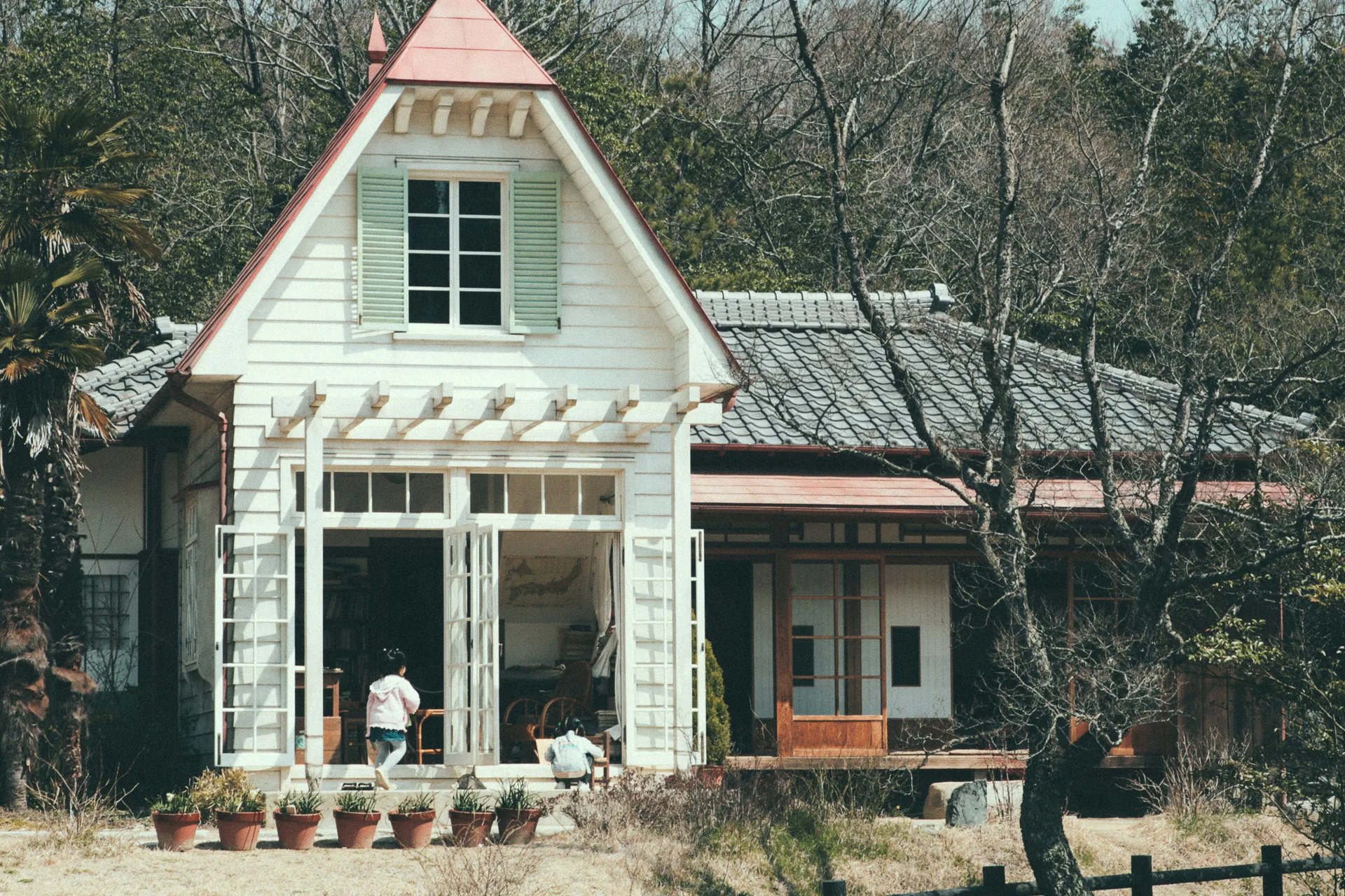The front of the Totoro house