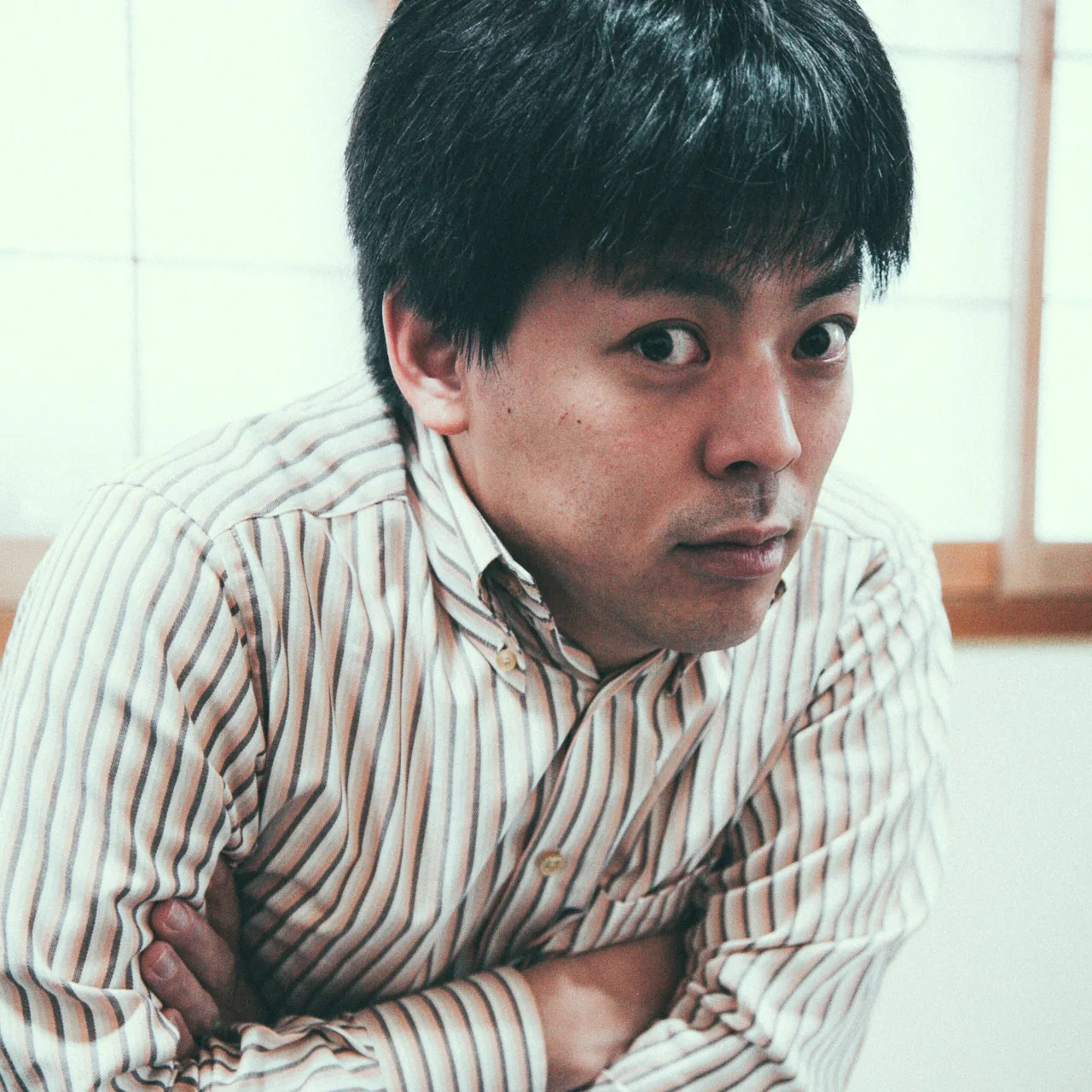 Jutaro with his arms crossed
