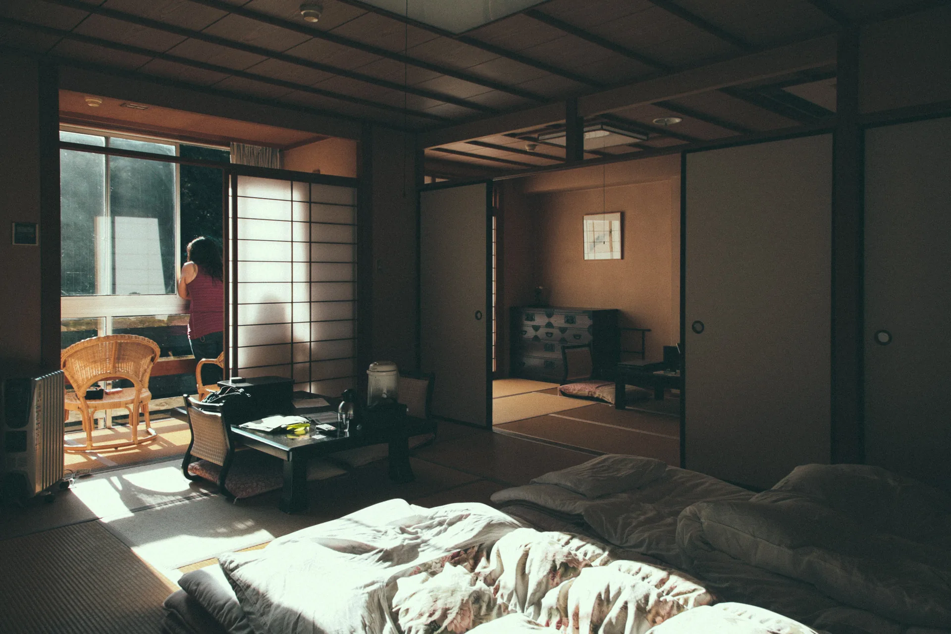 Morning light in our tatami room