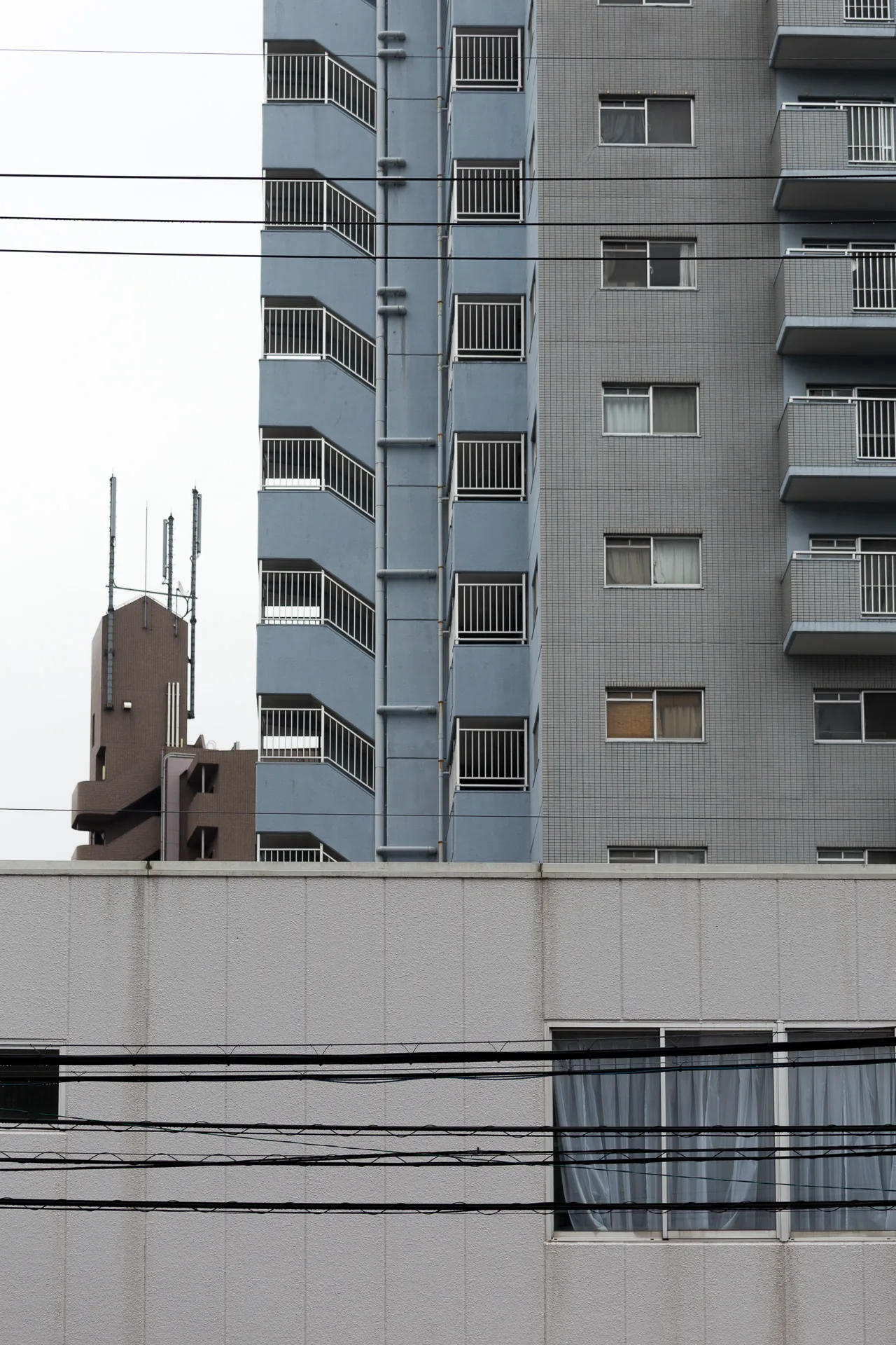Two apartment buildings side by side